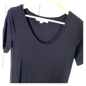 Loft black tee shirt dress